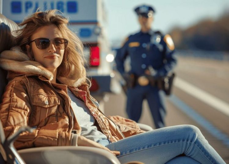 Ne faites JAMAIS ça ! Une femme cachée dans une remorque sur l’autoroute a sidéré la police