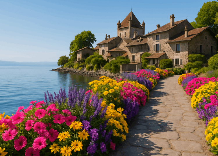 Au bord du Léman, ce plus beau village de France haut-savoyard charme par ses quais fleuris