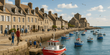 Dans la Manche, ce plus beau village de France normand dévoile un port authentique au bord de la mer