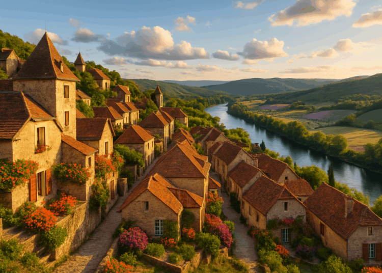 Dans le Lot, ce plus beau village de France roman s’épanouit au bord de la Dordogne