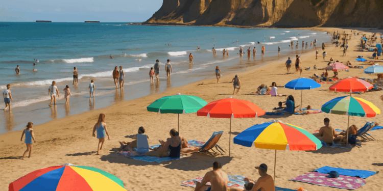 Plage à Arromanches : Un lieu historique et balnéaire parfait pour les vacances