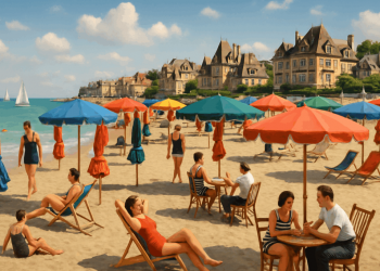 Plages de Deauville : Élégance et ambiance chic sur la côte normande