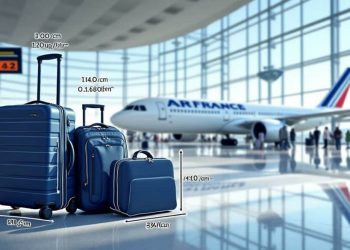 Dimensions maximales et poids des bagages cabine acceptés par Air France