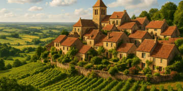 En Côte-d’Or, ce plus beau village de France bourguignon perché surplombe la vallée