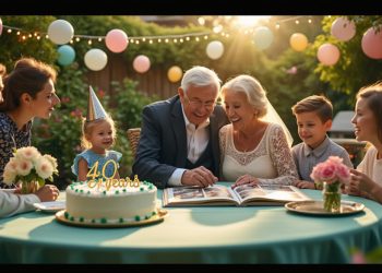 Quarante ans de mariage : humour et anecdotes pour noces d’émeraude inoubliables