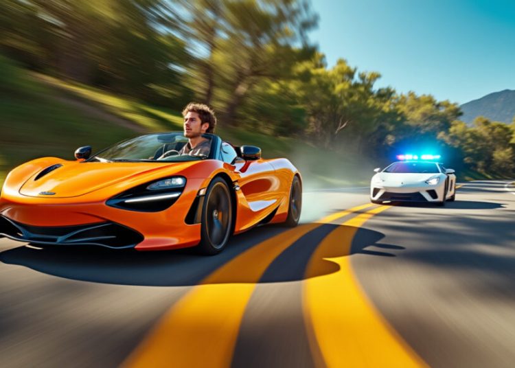 Sous l’influence du cannabis, il dépasse les limitations de vitesse et traverse une ligne continue devant les autorités