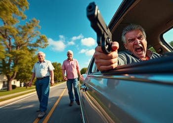 Un accès de colère d’un conducteur armé : deux retraités pris pour cible après une remontrance sur la route