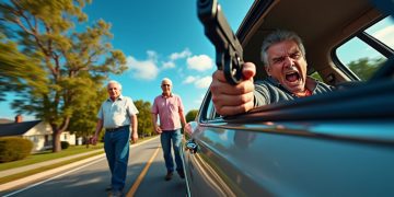 Un accès de colère d’un conducteur armé : deux retraités pris pour cible après une remontrance sur la route