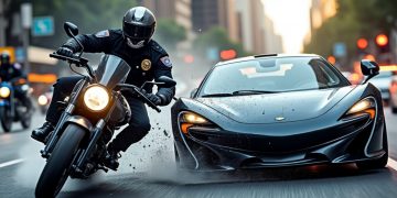 Un conducteur imprudent heurte un policier à moto suite à un refus d’obtempérer