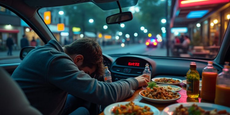 Un conducteur ivre s’endort au volant et échappe à la police… avant d’être débusqué sur une terrasse de kebab