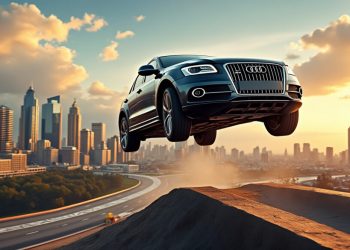 Un saut spectaculaire : un automobiliste fait le grand saut en Audi Q5 comme dans Fast & Furious !