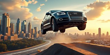 Un saut spectaculaire : un automobiliste fait le grand saut en Audi Q5 comme dans Fast & Furious !