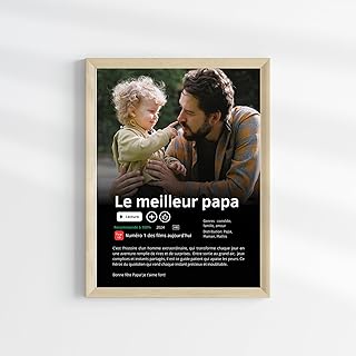 Affiche personnalisée série film Netflix Le meilleur Papa - Affiche A4 SANS CADRE – Cadeau fête des pères - Poster série personnalisé