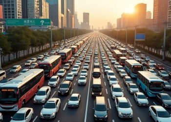 La Chine confrontée à d’énormes bouchons de circulation lors du retour de vacances