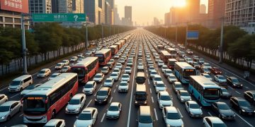 La Chine confrontée à d’énormes bouchons de circulation lors du retour de vacances