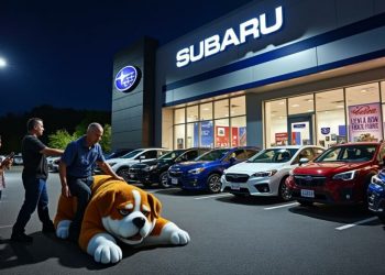 Un concessionnaire Subaru sous le feu des projecteurs pour avoir enlevé la mascotte canine d’un ancien employé licencié