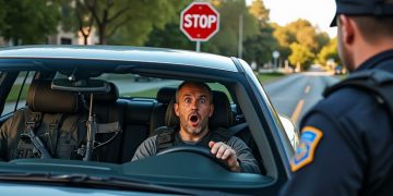 Un conducteur ignoré un stop et se retrouve interpellé avec un impressionnant arsenal dans son véhicule