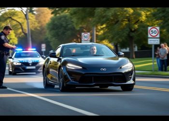 Un conducteur pris en flagrant délit à plus de 110 km/h sur une route où la vitesse est limitée à 50 : un acte qui exaspère les forces de l’ordre