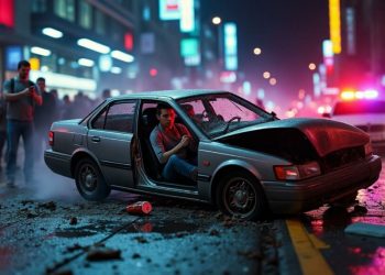 Un individu sous l’emprise de l’alcool provoque un accident spectaculaire