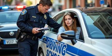 Une automobiliste sans permis interceptée alors qu’elle conduisait une voiture d’auto-école !