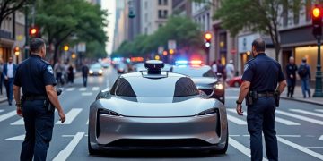 Une voiture sans conducteur interceptée par la police pour conduite potentiellement imprudente