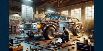 Il métamorphose le vieux break de son grand-père en une bête mécanique impressionnante