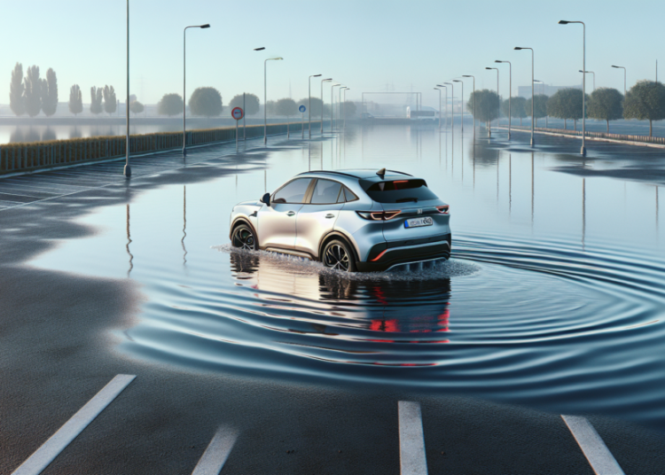 La Xiaomi SU7 prend un parking pour un étang et s’aventure dans l’eau