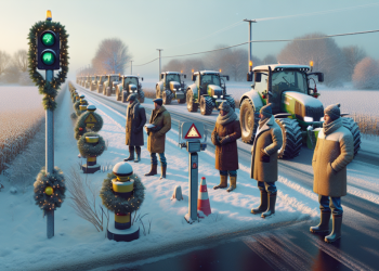 Pendant Noël, les agriculteurs français restent vigilants et gardent le contrôle des radars