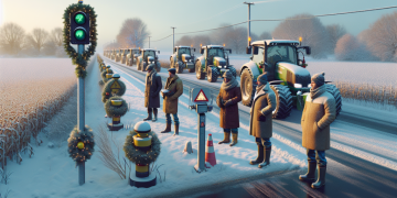 Pendant Noël, les agriculteurs français restent vigilants et gardent le contrôle des radars