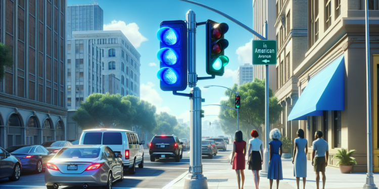 Un feu de circulation bleu fait son apparition aux États-Unis : arrivera-t-il bientôt en France ?