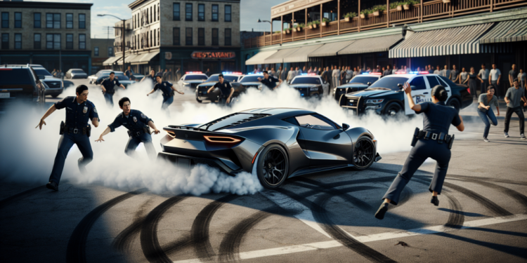 À 2,80 g d’alcoolémie et sans permis, il métamorphose un parking de restaurant en piste de drift : la police intervient pour arrêter le show