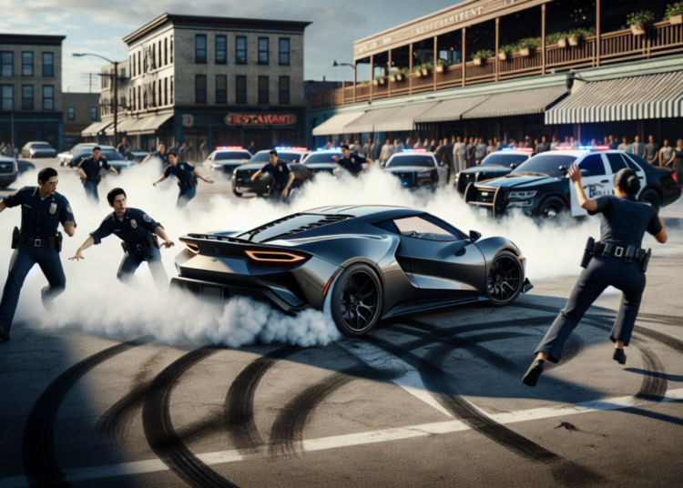 À 2,80 g d’alcoolémie et sans permis, il métamorphose un parking de restaurant en piste de drift : la police intervient pour arrêter le show