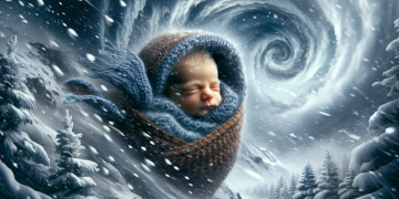 Né en pleine tempête de neige, ce nouveau-né défie déjà les éléments et devient un véritable héros