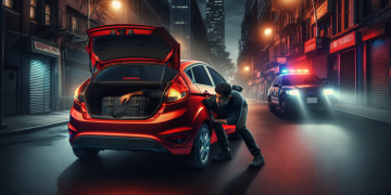 Un homme essaie d’échapper à la police en se dissimulant dans le coffre de sa Ford Fiesta