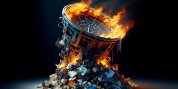 Un radar enflammé sous une couche de déchets : un mystère de résistance étonnante