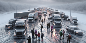 Verglas paralysant : routes impraticables, poids lourds bloqués et enseignants immobilisés