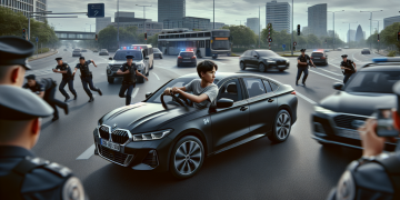 À 14 ans, il dérobe la voiture paternelle, échappe à un contrôle de police et se retrouve à contresens sur un rond-point