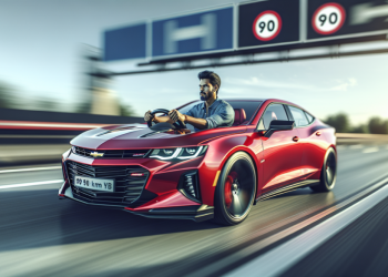 À bord de sa puissante Chevrolet, un conducteur flashé à 158 km/h au lieu de 90 risque une lourde sanction