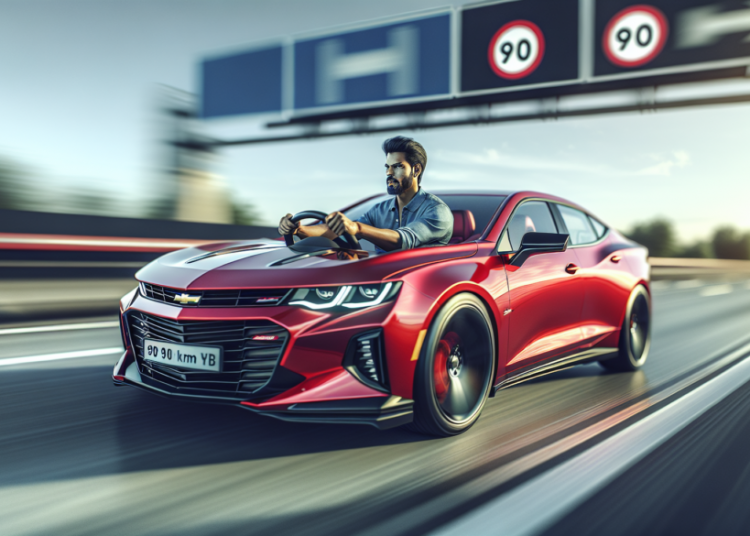 À bord de sa puissante Chevrolet, un conducteur flashé à 158 km/h au lieu de 90 risque une lourde sanction