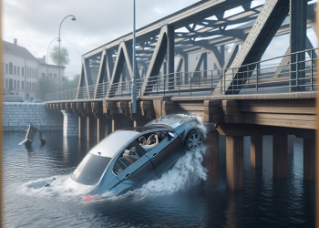 Un conducteur en état d’ivresse franchit un pont levé et plonge accidentellement dans le canal
