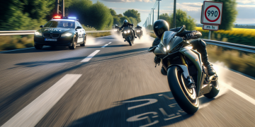 À 278 km/h sur une route limitée à 90 : une course-poursuite effrénée se termine par une sanction exemplaire pour ce motard