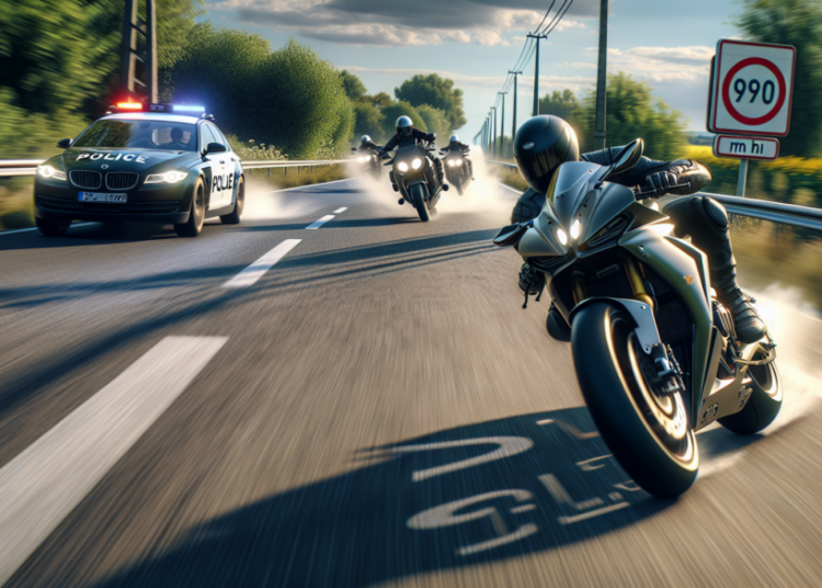 À 278 km/h sur une route limitée à 90 : une course-poursuite effrénée se termine par une sanction exemplaire pour ce motard