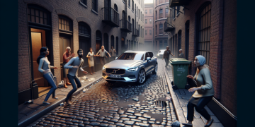 Conduite à contresens dans une ruelle : un conducteur de Volvo déclenche une véritable panique