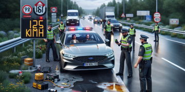 Contrôle routier sévère : Un automobiliste flashé à 125 km/h sur une route limitée à 80 km/h, accompagné de multiples infractions