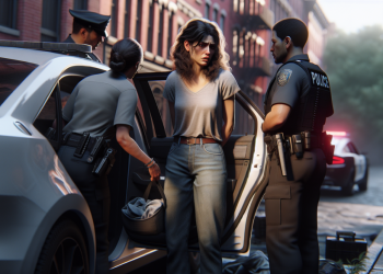 Placée en garde à vue après avoir insulté les policiers pour avoir découvert que sa fille n’était pas attachée à l’arrière du véhicule