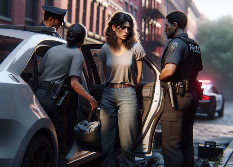 Placée en garde à vue après avoir insulté les policiers pour avoir découvert que sa fille n’était pas attachée à l’arrière du véhicule