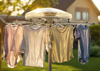 Comment construire un séchoir à linge solaire rotatif avec protection pluie