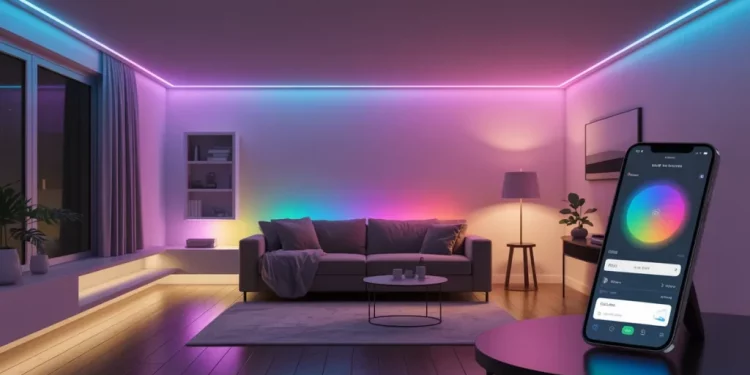 Comment créer un éclairage d’ambiance connecté avec ruban LED : guide complet