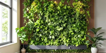 Comment créer un mur végétal intérieur avec système d’irrigation goutte-à-goutte