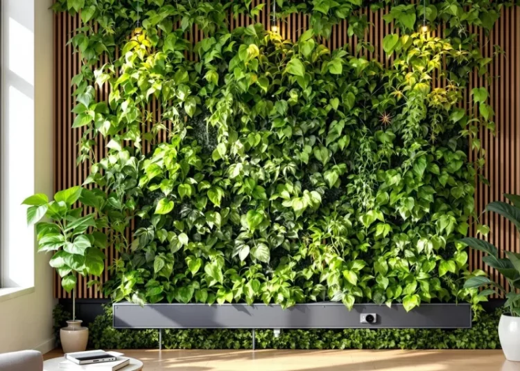Comment créer un mur végétal intérieur avec système d’irrigation goutte-à-goutte